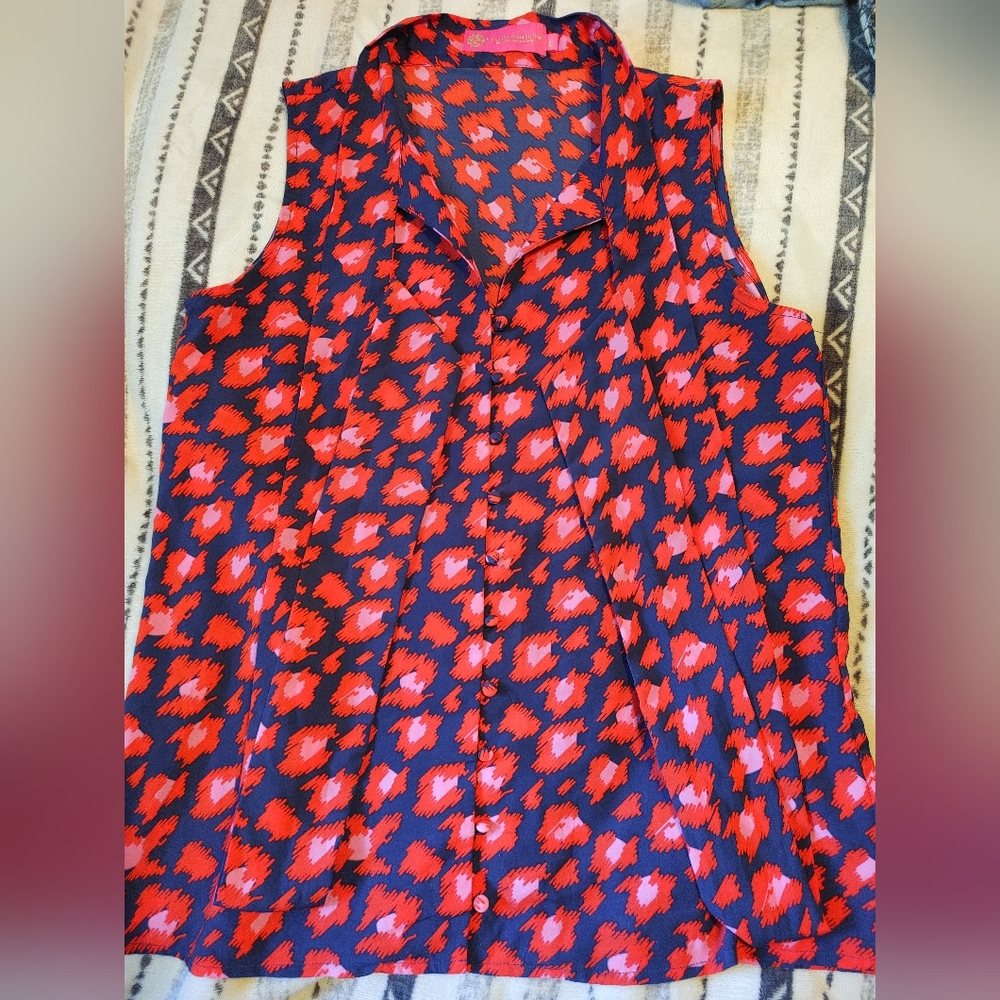 Macbeth Collection by Margaret Josephs Ladies Sleeveless Blouse, Large